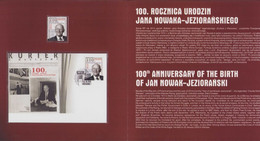 POLAND 2014 Booklet / 100th Birthday Of Jan Nowak Jezioranski RFE Free Europe Radio, FDC + Stamp **MNH - Cuadernillos