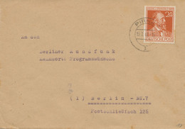 ALLIIERTE BESETZUNG 15.7.1947, „PIRNA 1“ K2 Auf Kab.-Brief Mit 24 Pf Heinrich Von Stephan (UPU) Nach BERLIN - Sonstige & Ohne Zuordnung