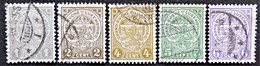 Timbres De Luxembourg Y&T N° 89 à 93 - 1907-24 Ecusson