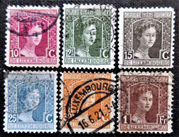 Timbres De Luxembourg Y&T N° 95_96_97_99_100_107 - 1914-24 Marie-Adelaide