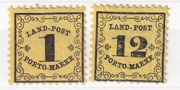 BADEN   LANDPOST PORTO MARKE MI N°  1+3 ** - Mint