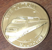 68 MULHOUSE CITÉ DU TRAIN TGV MDP 2021 MÉDAILLE SOUVENIR MONNAIE DE PARIS JETON TOURISTIQUE MEDALS COINS TOKENS - 2021