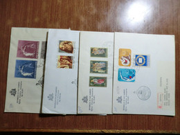 4 Lettere Raccomandate Anni 70 - Storia Postale