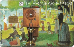 Germany - Alte Telefonapparate 2 - Fernsprechwandapparat (1885) - E 06/08.92 - 12DM, 30.000ex, Mint - E-Series: Editionsausgabe Der Dt. Postreklame