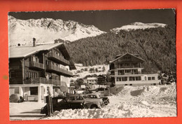 FSA-02 RARE Verbier Bagnes En Hiver. Oldtimer Station-service Circulé 1955 Cachet Verbier-Mondzeu - Bagnes