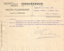 Fab.de Peignes En Ivoire/Gaston FLEGENHEIMER/Barcelona/Espagne/QUIDET-GODIER/Ivry La Bataille/Eure/France/1910  FACT515 - Spanien