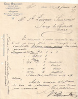 Fab.de Peignes En Ivoire/Oscar BRAUNSTEIN: Berlin /J LECOEUR/Ivry La Bataille/Eure/France/1903  FACT521 - Drogerie & Parfümerie