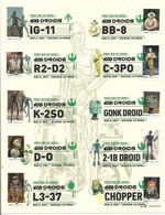 USA 2021 Star Wars Droids- All 10 Stamps & 10 DCP's- FDC- McIntosh Cachets  (**) - Briefe U. Dokumente