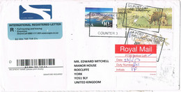 42919. Carta Certificada Aerea WELLINGTON (South Africa) RSA 2013  To England - Briefe U. Dokumente