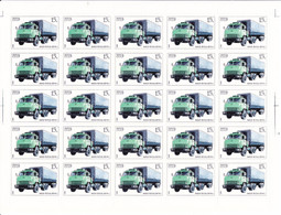 URSS Feuille Complète Camion MAZ-515B (1974) - Full Sheets