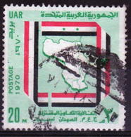 Egypt UAR 1970 Single 20m Stamp Issued To Celebrate The Signing Of Tripoli Charter In Fine Used - Gebruikt