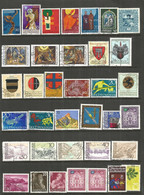LIECHTENSTEIN. PAGE OF USED STAMPS (C) - Lotes/Colecciones