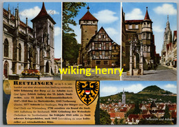 Reutlingen - Mehrbildkarte 4   Mit Chronik - Reutlingen