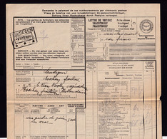 955/27 -- Cachets De Gare De FORTUNE - Lettre De Voiture LANDEGEM 1929 (type 3 étoiles) Vers ESSCHEN - Altri & Non Classificati