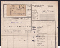 DDAA 765 --  Cachets De Gare De FORTUNE - Lettre De Voiture Griffe Linéaire STEENBRUGGE 1919 - Other & Unclassified