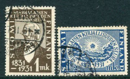 FINLAND 1931 Centenary Of Literary Society Used.  Michel 162-63 - Gebraucht