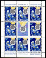 YUGOSLAVIA 1984 Winter Olympics Medal Winner Sheetlet MNH / **..  Michel 2045 - Blocks & Sheetlets