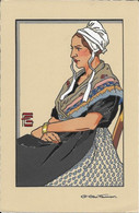 GEO FOURRIER  - ESTAMPE : Jeune Femme D'Avignoun , Format 23 X 15 Cm, Série LA PROVENCE - Arle - Avignoun - Fourrier, G.