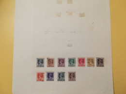 PAGINA PAGE ALBUM INDIA 1939 SERVIZIO SERVICE KING ATTACCATI PAGE WITH STAMPS COLLEZIONI LOTTO LOT LOTS - Lots & Serien