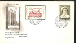 FDC 1951   Foire Internationale De Bruxelles - 1951-1960
