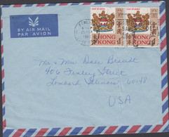 1972. HONG KONG 2 Ex COAT OF ARMS $ 1. On AIR MAIL Cover To USA From HONG KONG 25 MAY 1972.  (Michel 239) - JF427099 - Lettres & Documents