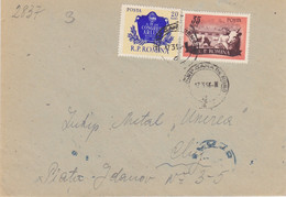 ROMANIAN- RUSSIAN FRIENDSHIP, COW FARM, STAMPS ON COVER, 1956, ROMANIA - Covers & Documents