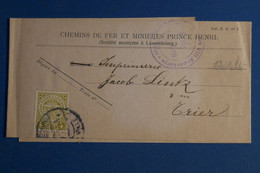 AK15 LUXEMBOURG  BANDE DE JOURNAL  1891  TRIER  ++ + AFFRANCH. INTERESSANT - 1895 Adolphe Profil