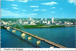 Tennessee Memphis With Bridge Across The Mississippi River - Memphis