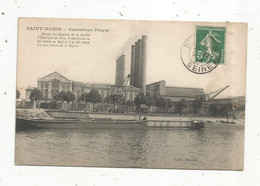 Cp,  93 , SAINT DENIS, Les Usines De La Société D'Electricité De Paris, Carrefour PLEYEL ,voyagée 1914 - Saint Denis