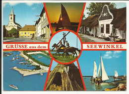 Grüsse Aus Dem SEEWINKEL , WEIDEN AM SEE , Sonnenuntergang In Podersdorf Am See , .... , 1991 - Neusiedlerseeorte