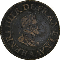 Monnaie, France, Henri IV, Denier Tournois, 1606, Paris, TTB, Cuivre, KM:15 - 1589-1610 Henri IV Le Vert-Galant