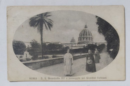 45337 Cartolina - Roma - S.S. Benedetto A Passeggio Giardini Vaticani - VG 1916 - San Pietro