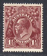 Australia 1924 Mint Mounted, Wmk 5, Deep Red-brown, Sc# ,SG 59 - Nuovi