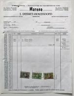 Factuur Schoenen Mareno Desmet-Houthoofd Izegem 1965 - Kleding & Textiel