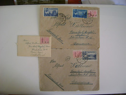 ROMANIA - 3 LETTERS SENT TO GERMANY 1947/1948 IN THE STATE - Covers & Documents