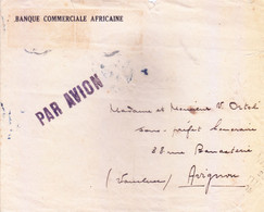 SENEGAL, FRENCH COLONY : USED ENVELOPE OF AFRICAN COMMERCIAL BANK : YEAR 1934 : SENT TO FRANCE : SLOGAN CANCELLATION - 1931 Exposition Coloniale De Paris