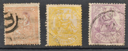 ESPAÑA ESPAGNE  Spain 1874    EDIFIL  Nº 130-141-146 - Oblitérés - Used Stamps