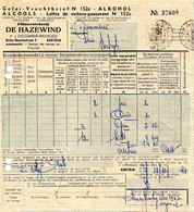 Vrachtbrief Likeurstokerij Alcools De Hazewind Mouliez Kortrijk 1967 - Alimentos