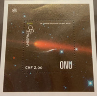 SP) 2018 NEW YORK ONU, UNIESPACE+50, COMET 65P CAPTURED NASA WIDE-FIELD WISE, SOUVENIR SHEET, MNH - Sonstige & Ohne Zuordnung