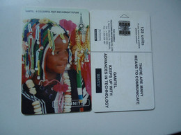 GAMBIA  USED PHONECARDS  COSTUMES  GIRLS - Gambie