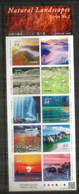 2021. NATURAL LANDSCAPES  Series # 1 (paysages Naturels Japonais) CARNET NEUF ** 10 Val. Adhésifs - Neufs