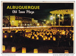 Christmas Luminarios Old Town Plaga Albuqerque New Mexico - Albuquerque