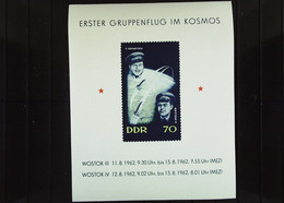 DDR: Block 17 "Erster Gruppenflug Der Raumschiffe Wostock 3 Und Wostock 4"  Postfrisch Knr: 917 - 1950-1970