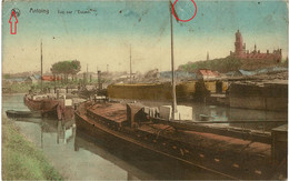 Antoing Vue Sur L'Escaut  CPA Hainaut De Schelde Henegouwen Binnenvaartschip Penich Barge - Antoing