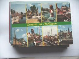 Nederland Holland Pays Bas Harlingen Met 8 Fraaie Stadsbeelden - Harlingen