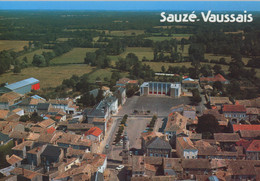 SAUZE VAUSSAIS LE CENTRE BOURG VUE AERIENNE - Sauze Vaussais