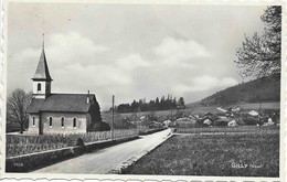 Gilly - église Et Village  Circulée 1952. Bonne Qualité - Gilly