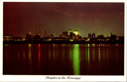 Tennessee Memphis On The Mississippi City Skyline At Night - Memphis