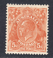 Australia 1926-30 Mint Mounted, Orange-brown, Wmk 7, Sc# ,SG 103a - Ungebraucht