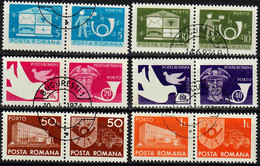 1974 General Post Office And Post Horn Mi 119-24 / Sc J133-38 / YT 133-8 / SG D4050-5 Used / Gestempelt / Oblitéré [lie] - Postage Due